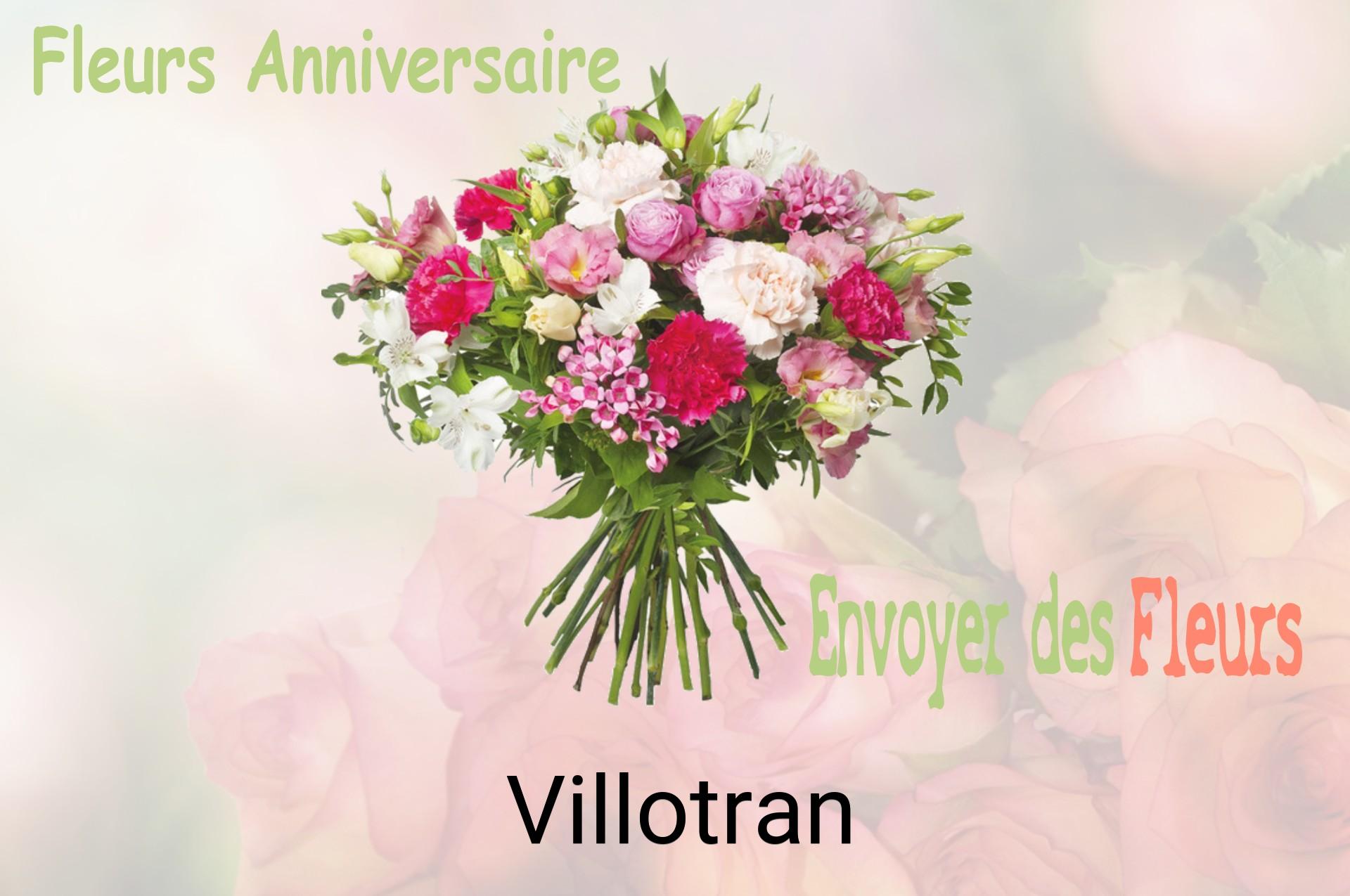 Bouquet de fleurs d’anniversaire livré à Villotran