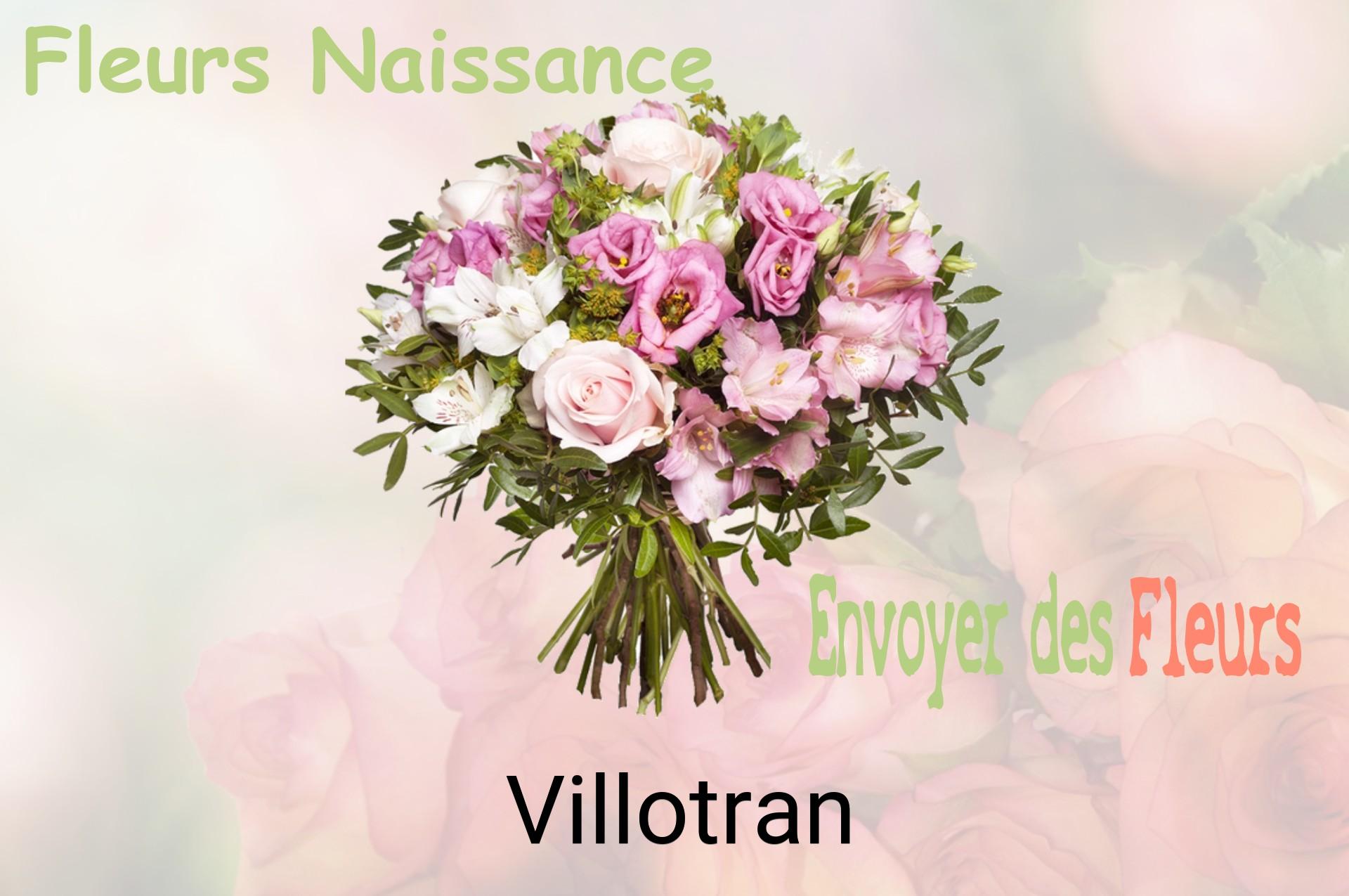Bouquet de fleurs de naissance livré à Villotran